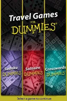 Travel Games for Dummies (USA) screen shot title